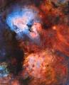 I imaged The Swan Nebula (M17) and IC4701