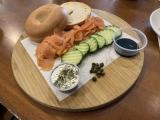 Ordered a lox bagel. It was served like this and I had to assemble it myself.