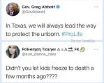 Remember, Greg Abbott is a little piss baby