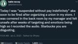 Starbucks retaliated against a high school student, in their depraved efforts to to the union