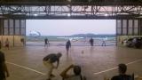 Played wiffle ball last night in the coolest "arena" ever: Lunken Airfield Hanger