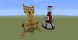 Tom Servo and Crow T Robot...in Minecraft!