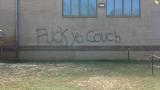 So this was spray painted on the gym at my school...